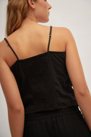 Crop Top con Volantes Sol