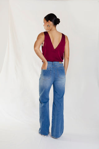 Jean Fit-Barrel Bambú