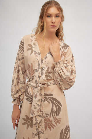 Maxi Vestido Estampado Aurum