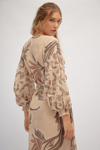 Maxi Vestido Estampado Aurum