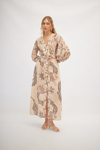 Maxi Vestido Estampado Aurum