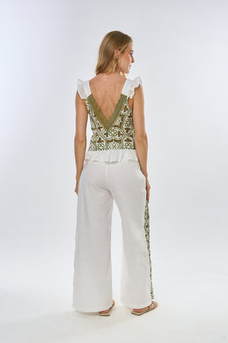 Pantalón con Ojalillo Arasari