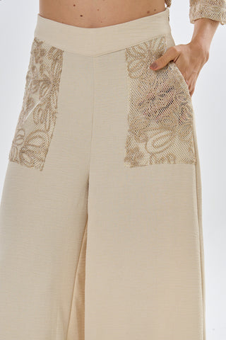 pantalon culotte zefira 19PN0031 oro