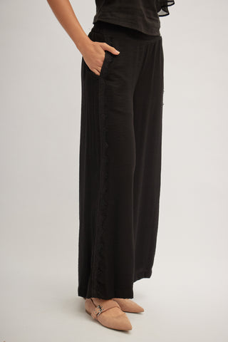Pantalón Palazzo con Aplique Mirage