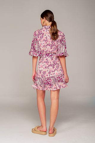 Vestido Corto Estampado